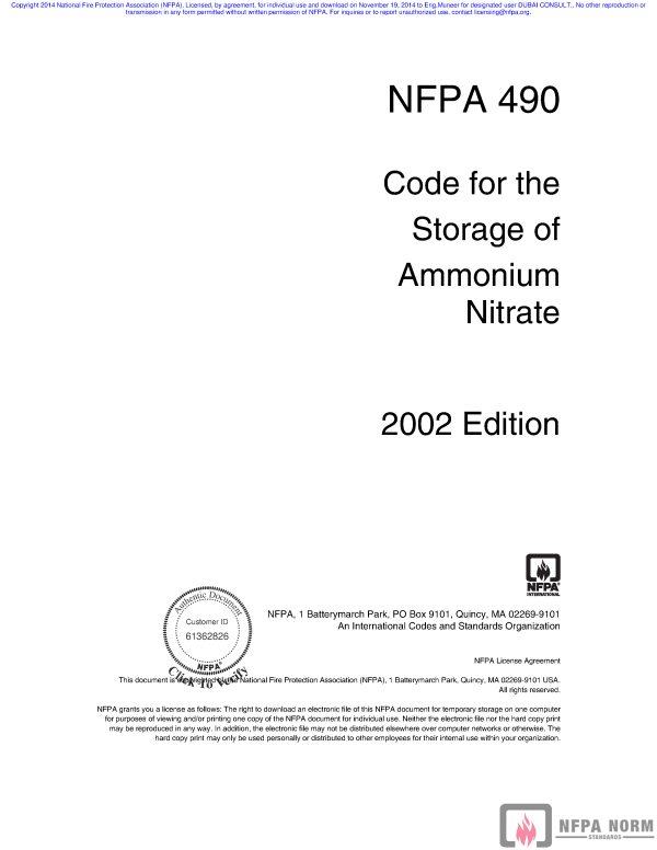 NFPA 490 PDF